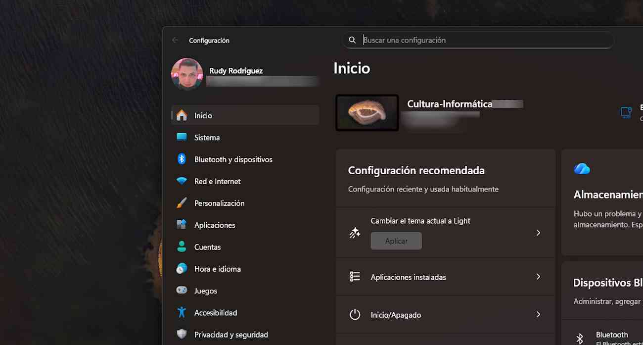 Windows 11 mueve la gestión de cuentas fuera del Panel de Control