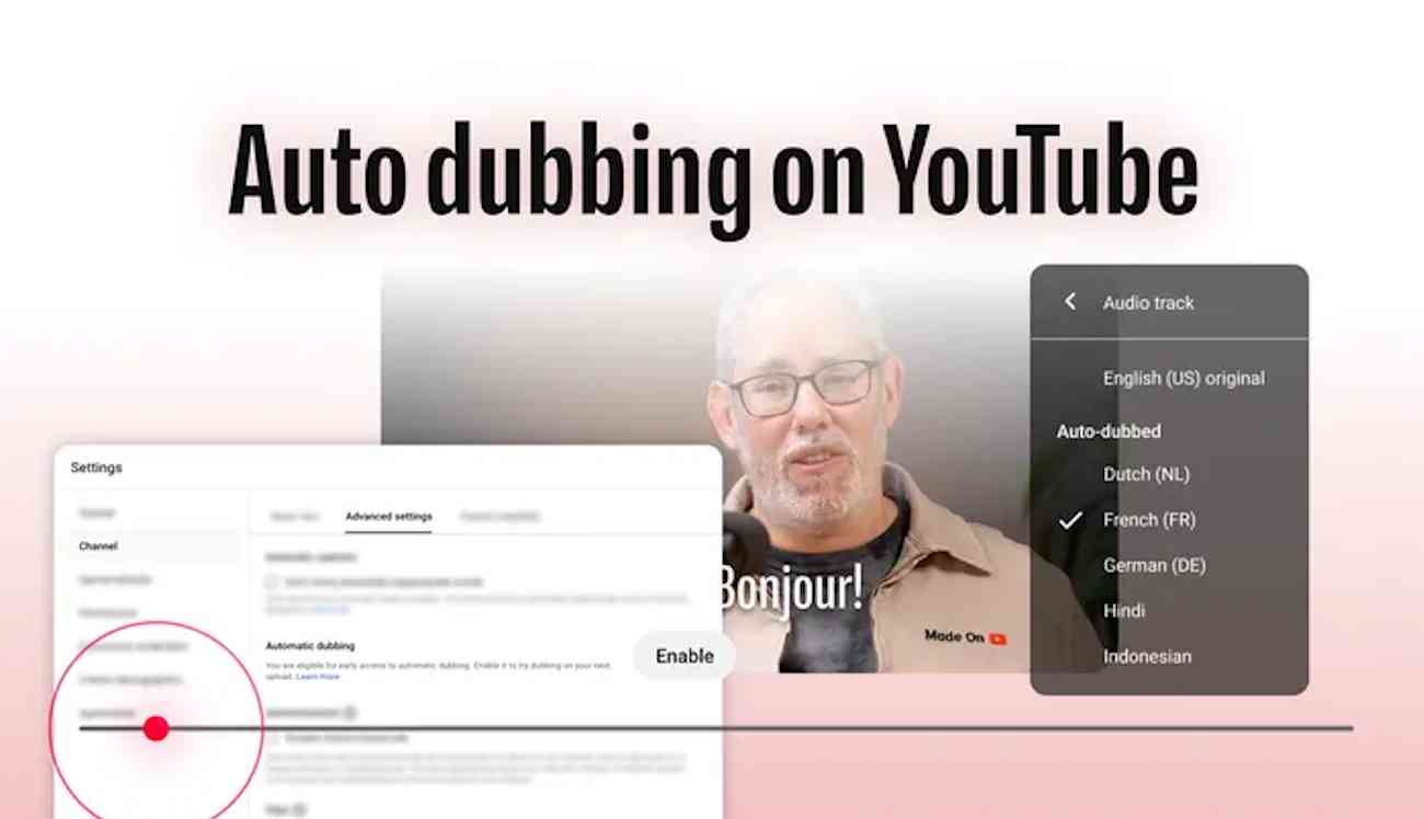 YouTube implementa el doblaje automático con IA