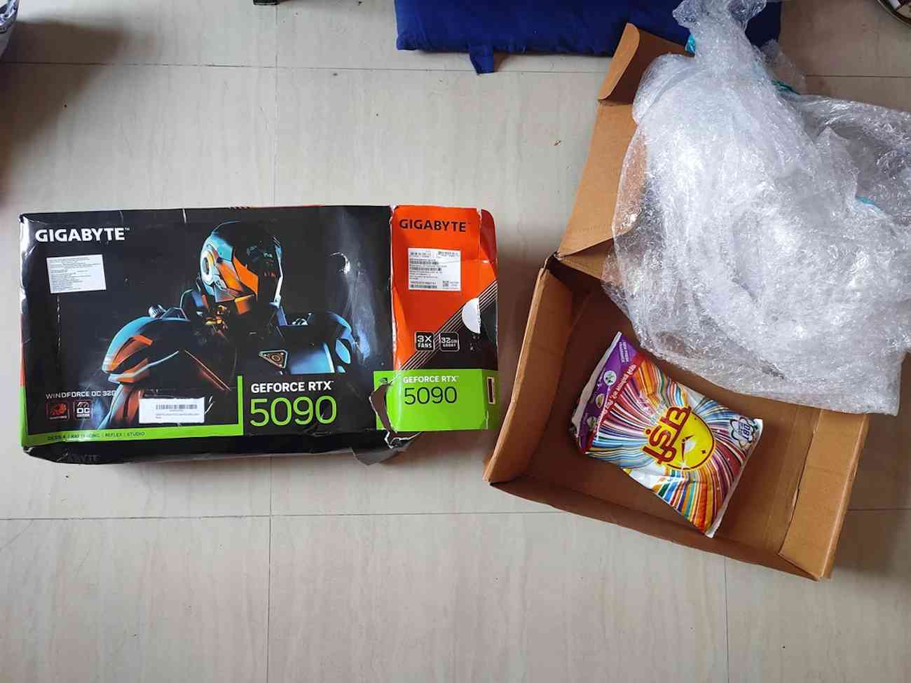 Fraude de la RTX 5090 en Amazon