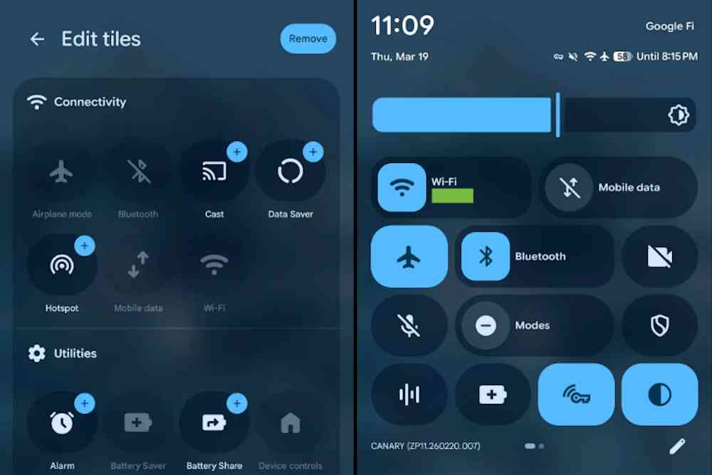 Novedades de Android 17