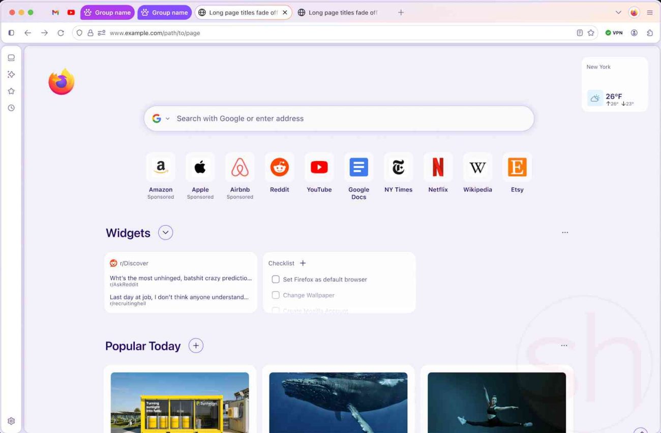 Rediseño de Firefox Nova