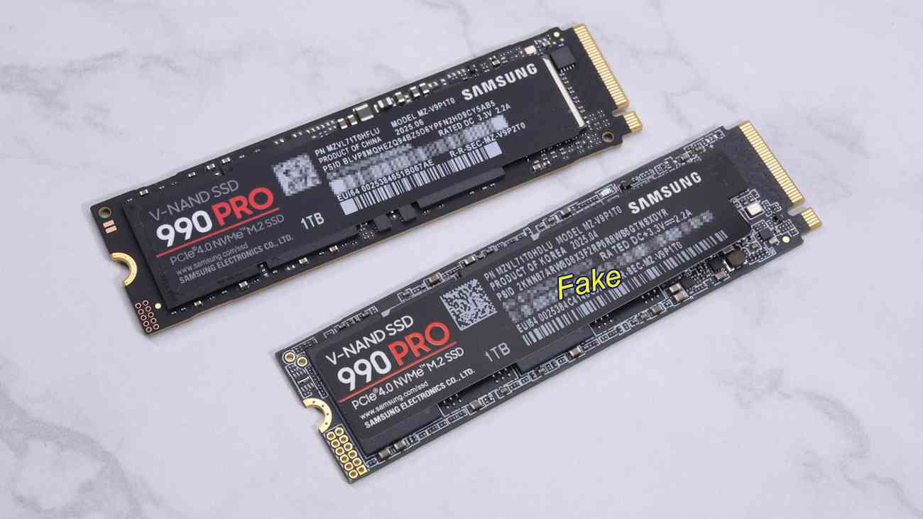 SSD Samsung 990 Pro falsa