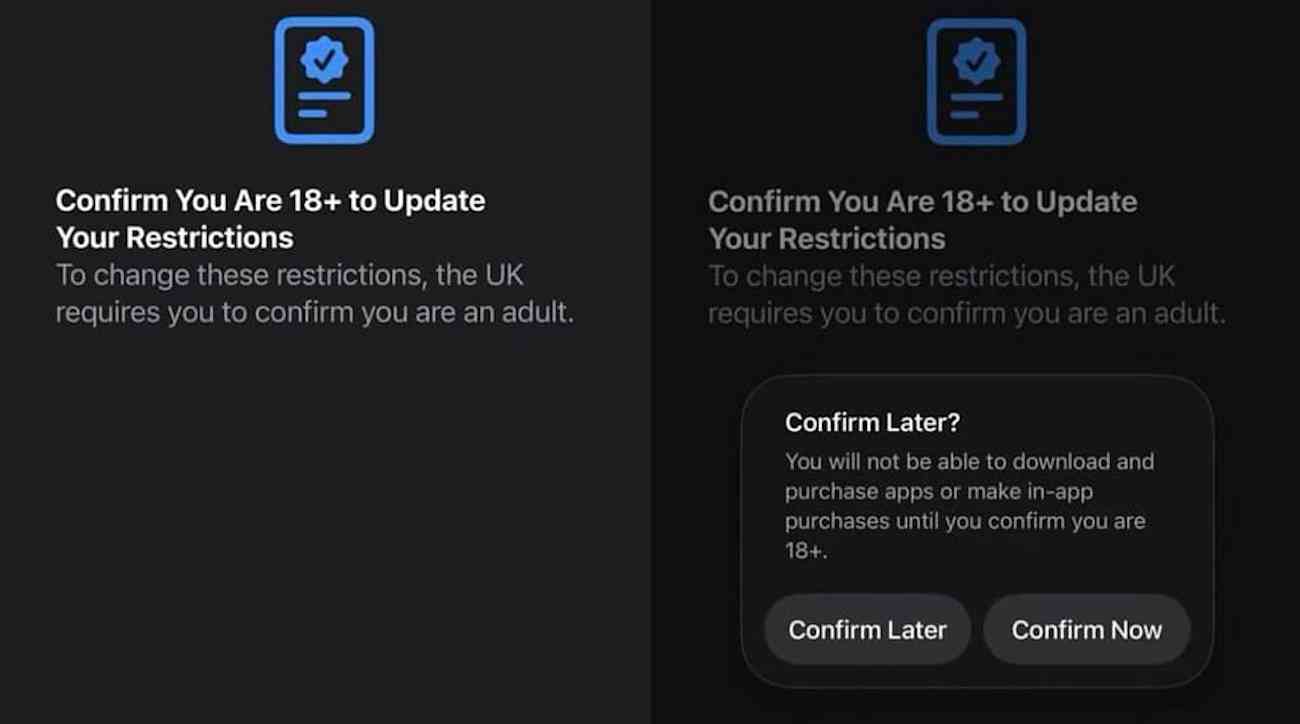Verificación de edad en iOS 26.4