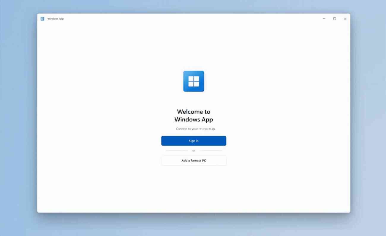 Escritorio remoto en Windows App