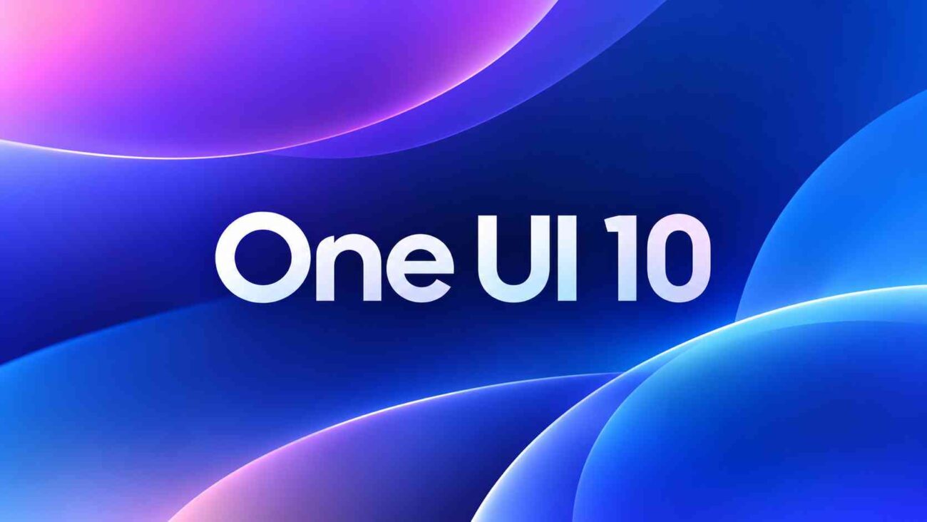 Fondo abstracto futurista One UI 10