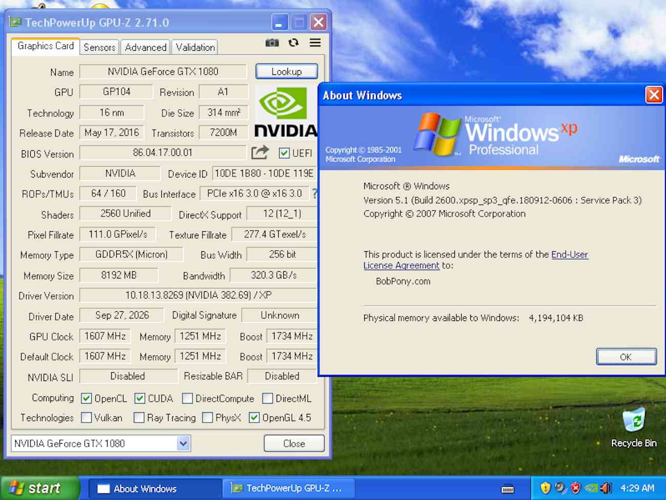 Nvidia - Windows XP