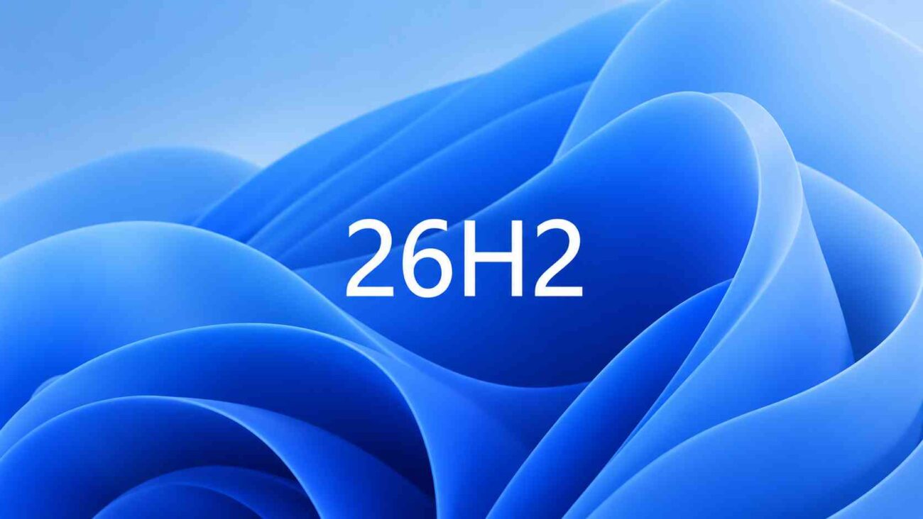 Portada azul Bloom de Windows 11 26H2