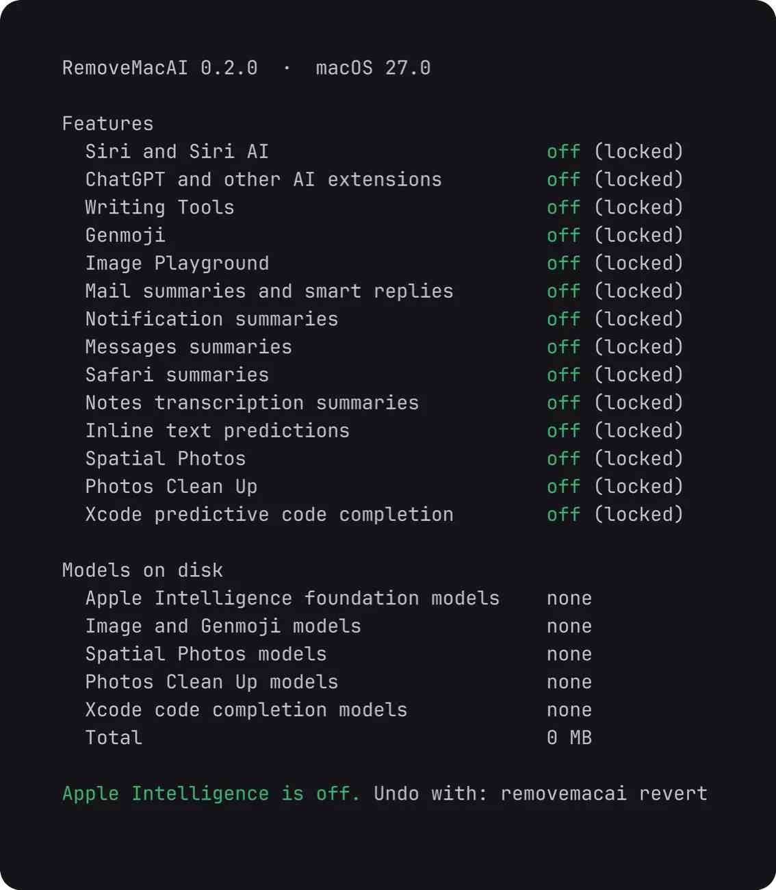 Desactivar Apple Intelligence
